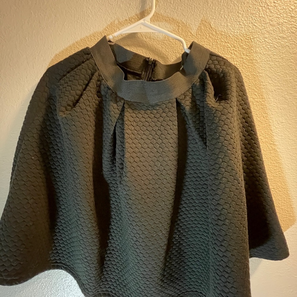 Black, a-line skirt